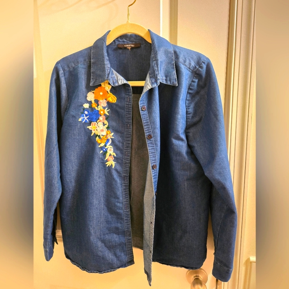 Denim Applique Shirt